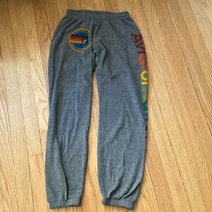 Aviator nation light grey sweatpants